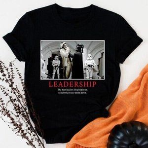 Retro Leadership Star Wars Darth Vader Best Leaders Motivational Quotes T-shirt